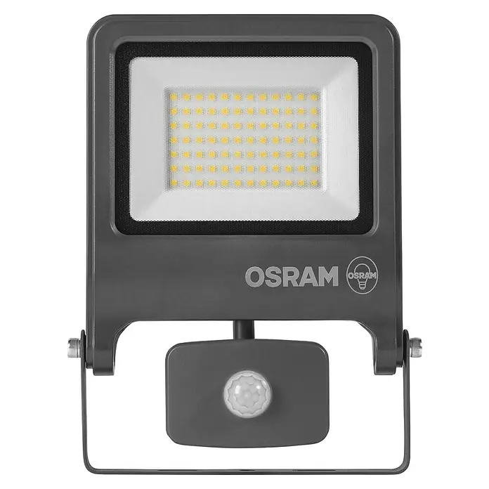 Osram Proyector LED Endura Flood - 50 W, Acero inoxidable, Blanco cálido, IP44 - Foco LED exterior OSRAM con detector de movimiento para iluminación fiable y mayor seguridad alrededor de su hogar.