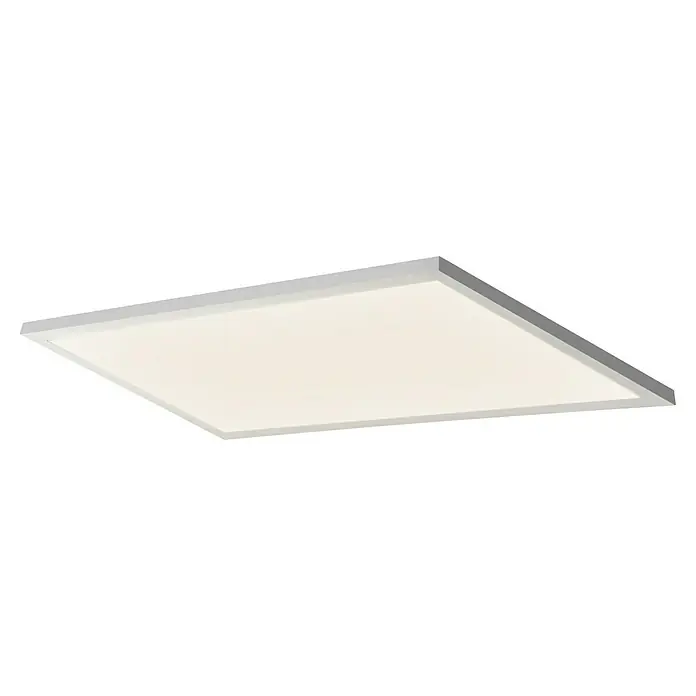 Ledvance Panel LED Planon Plus - 22 W, 60 x 30 cm, Plateado, Blanco, Blanco frío - Lámpara de techo LED cuadrada con marco blanco, que emite una luz brillante y uniforme, ideal para interiores contemporáneos.
