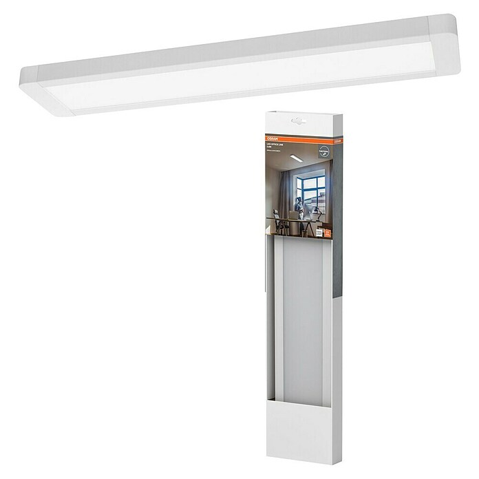 Ledvance Plafón LED Office Line (25 W, L x An x Al: 61,5 x 13 x 2,5 cm, Blanco neutro) | BAUHAUS
