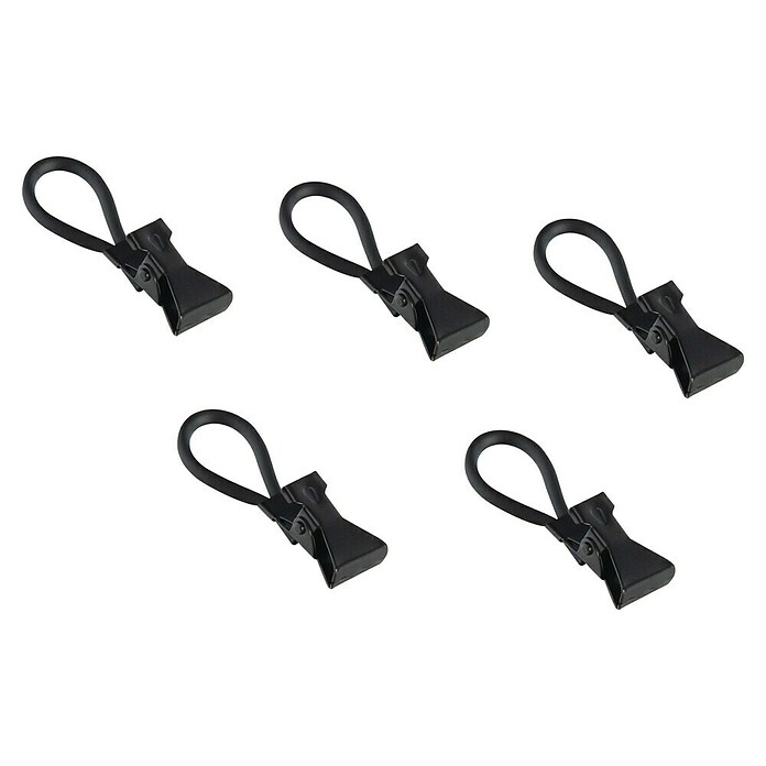 Inofix Set de pinzas (5 ud., Negro) | BAUHAUS