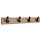 Inofix Perchero Nordik (L x An x Al: 488 x 68 x 51 mm, Número de ganchos: 4 ud., Fresno/Negro) | BAUHAUS