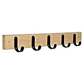 Inofix Perchero 3707 (L x An x Al: 48,8 x 6 x 5,2 cm, Número de ganchos: 5 ud., Arce/Negro) | BAUHAUS