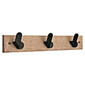 Inofix Perchero Nordik (L x An x Al: 360 x 68 x 51 mm, Número de ganchos: 3 ud., Fresno/Negro) | BAUHAUS