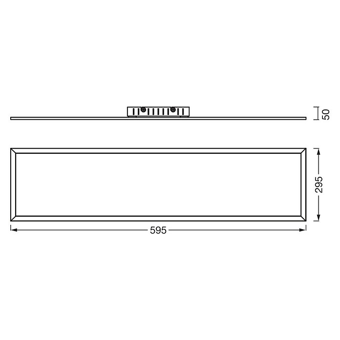 Osram Panel LED (17 W, Blanco, L x An x Al: 59,5 x 29,5 x 4,6 cm, Blanco frío)