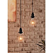 Osram Portalámparas de cuerda Vintage 1906 Pendulum Black (Negro, E27, Longitud de péndulo: 200 cm, Potencia máx.: 60 W)