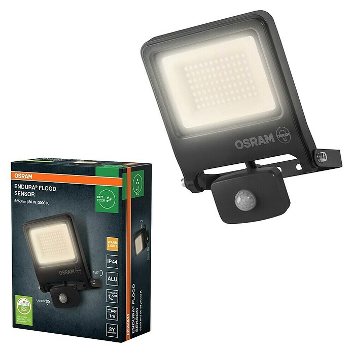 Osram Proyector de LED (Antracita, Sensor, 50 W, IP44)