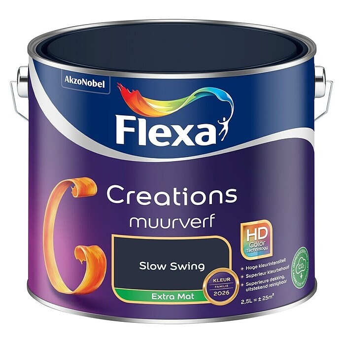 Flexa Creations Muurverf Extra Mat (Transparant, Extra mat, 2,5 l) | BAUHAUS