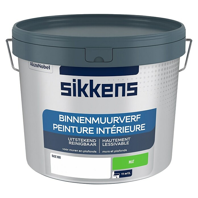 Sikkens Muurverf Mat Base N00 (Wit, Mat, 9,3 l) | BAUHAUS