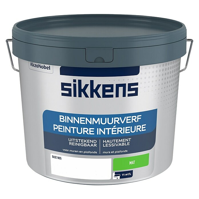 Sikkens Muurverf Mat Base W05 (Wit, Mat, 10 l) | BAUHAUS