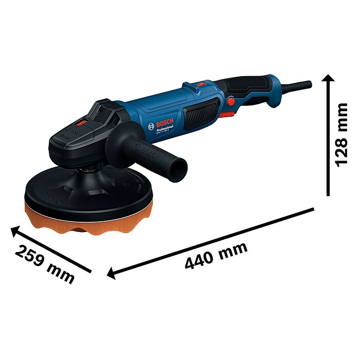 Bosch Professional Brusilica za poliranje  (1.100 W, Promjer ploče za poliranje: 180 mm) | BAUHAUS