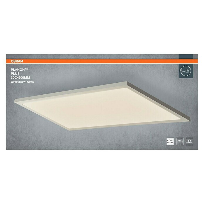 Osram Panel LED (17 W, Blanco, L x An x Al: 59,5 x 29,5 x 4,6 cm, Blanco frío)