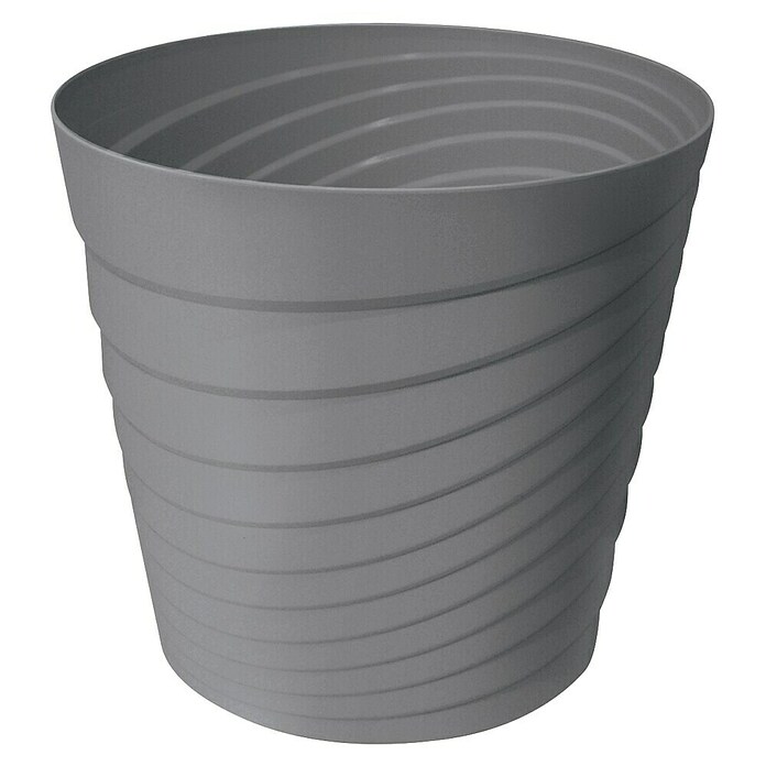 Cvetlični lonec Swing  (Zunanje dimenzije (Ø x V): 22 cm x 21 mm, Plastika, Siva) | 8444 - Kunststoff Pflanzgefäße | IAKB - Gefäße Outdoor | IAK - Gefässe,Deko outdoor, Zeitschriften | IA - Gartenhartware | I - Stadtgarten | BAUHAUS