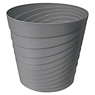 Cvetlični lonec Swing (Zunanje dimenzije (Ø x V): 22 cm x 21 mm, Plastika, Siva)