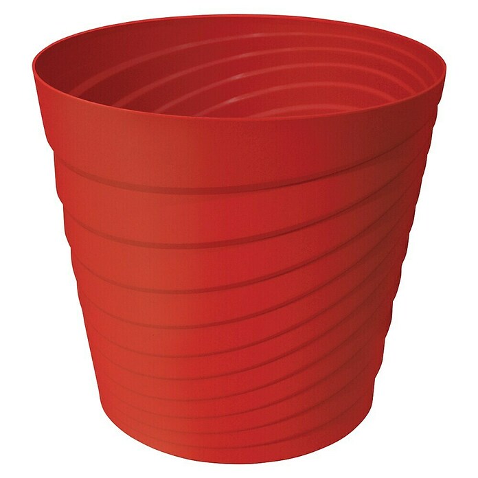 Tegla za cvijeće Swing  (Vanjska dimenzija (ø x V): 18 cm x 17 mm, Plastika, Crvena) | BAUHAUS