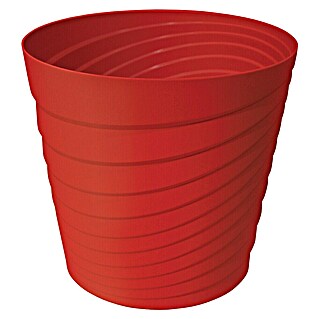 Cvetlični lonec Swing (Zunanje dimenzije (Ø x V): 14 cm x 13 mm, Plastika, Rdeča)