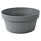 Okrugla tegla za cvijeće Melrose  (Vanjska dimenzija (ø x V): 30 cm x 14 mm, Plastika, Siva) | BAUHAUS
