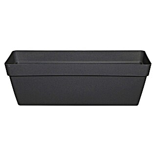 Korito za rastline Melrose Glamour (Zunanje dimenzije (Do x Š x V): 50 x 18 x 16 cm, Plastika, Antracitne barve)