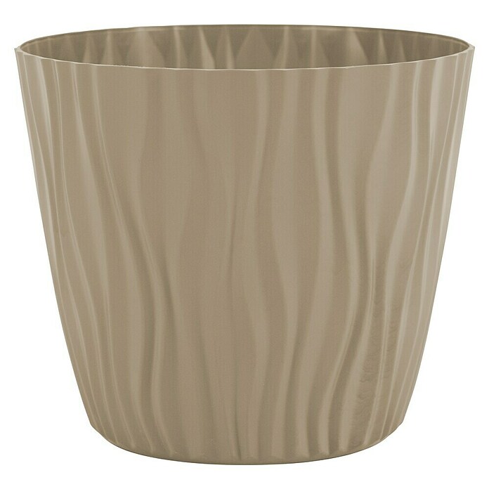 Cvetlični lonec Sahara  (Zunanje dimenzije (Ø x V): 14 x 12 cm, Plastika, Rjava) | 8444 - Kunststoff Pflanzgefäße | IAKB - Gefäße Outdoor | IAK - Gefässe,Deko outdoor, Zeitschriften | IA - Gartenhartware | I - Stadtgarten | BAUHAUS