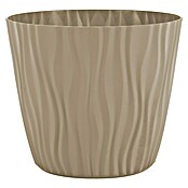 Cvetlični lonec Sahara  (Zunanje dimenzije (Ø x V): 14 x 12 cm, Plastika, Rjava) | 8444 - Kunststoff Pflanzgefäße | IAKB - Gefäße Outdoor | IAK - Gefässe,Deko outdoor, Zeitschriften | IA - Gartenhartware | I - Stadtgarten | BAUHAUS