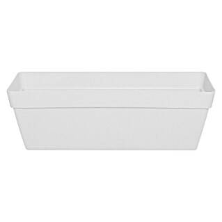 Korito za rastline Melrose Esprit (Zunanje dimenzije (Do x Š x V): 50 x 20 x 20 cm, Plastika, Bela)