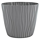 Tegla za cvijeće Sahara  (Vanjska dimenzija (ø x V): 18 x 16 cm, Plastika, Siva) | BAUHAUS