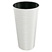 Visoka okrugla posuda za biljke Aurora  (Vanjska dimenzija (ø x V): 25 x 46,5 cm, Plastika, Bijela) | BAUHAUS