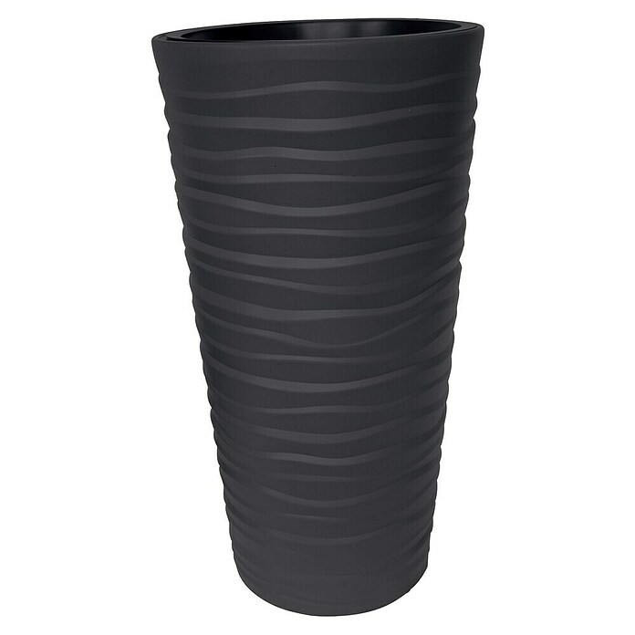 Okrogli stebrasti cvetlični lonec  (Zunanje dimenzije (Ø x V): 40 x 75 cm, Plastika, Antracit) | 8441 - Übertöpfe Kunststoff | IAKA - Gefäße Indoor | IAK - Gefässe,Deko outdoor, Zeitschriften | IA - Gartenhartware | I - Stadtgarten | BAUHAUS