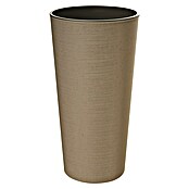 Visoka okrugla posuda za biljke Woody  (Vanjska dimenzija (ø x V): 30 x 57 cm, Smeđa) | BAUHAUS