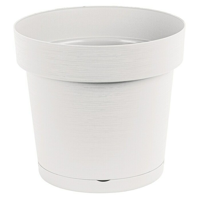 Tegla za cvijeće Melrose Glamour  (Vanjska dimenzija (ø x V): 30 x 25,5 cm, Plastika, Bijela) | BAUHAUS