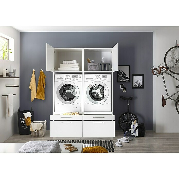 Respekta Wasmachinekast (l x b: 67,6 x 134,8 cm, Wit) | BAUHAUS