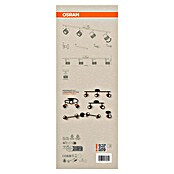Osram Foco de pared Cork (13,6 W, L x An x Al: 81,3 x 10 x 14,5 cm, Negro, GU10, 4 ud.) | BAUHAUS