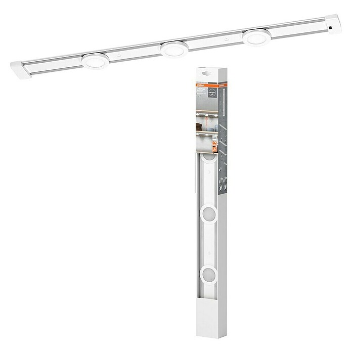 Osram LED svetilka pod omarico Linear Magnet  (Dolžina: 64,5 cm, Hladno bela, 3 kos) | 3096 - Küche/Möbellicht | CAKA - Zweckleuchten | CAK - Technisches Licht | CA - Beleuchtung | C - Elektro | BAUHAUS