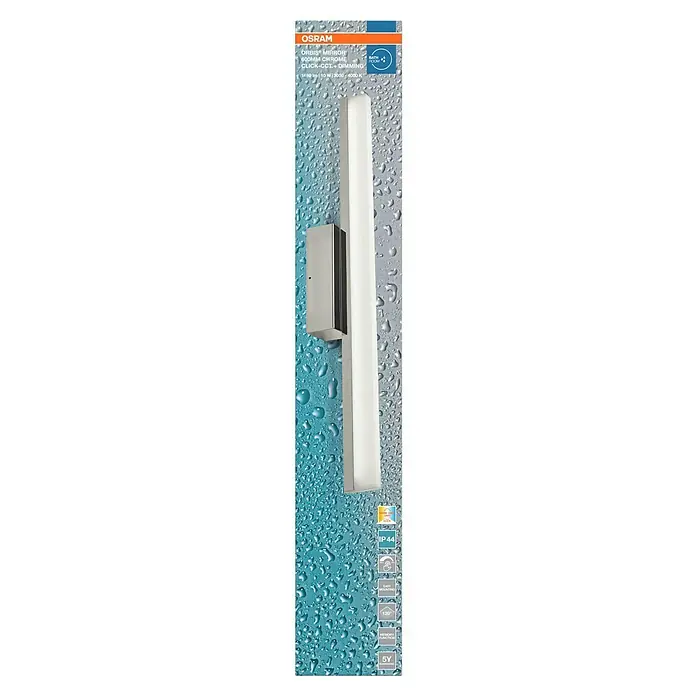 Ledvance Orbis LED-Spiegelleuchte Mirror - 10 W, L x B x H: 60 x 8,8 x 5,7 cm, Chrome, Warmweiß - Das Osram Orbis Mirror 600mm Chrome: Eine stilvolle und dimmbare LED-Spiegelleuchte für Ihr Badezimmer.