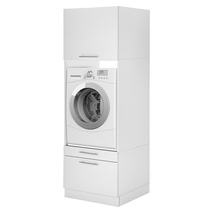 Respekta Waschmaschinenschrank Clara (L x B: 67,6 x 67,4 cm, Weiß, Waschmaschinenschrank) | BAUHAUS