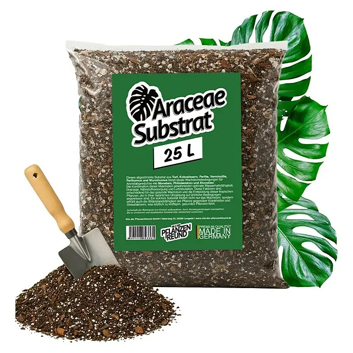 Pflanzensubstrat Araceaesubstrat - 25 l - Araceae Substrat 25L: Eine hochwertige Erdmischung für Aronstabgewächse. Fördert Wachstum und Widerstandsfähigkeit für gesunde, kräftige Pflanzen.
