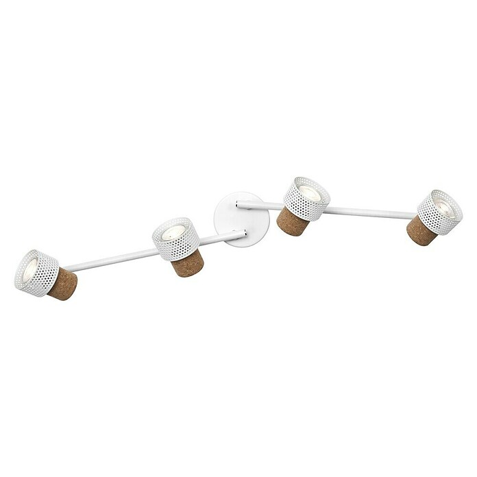 Osram Foco de pared Cork (13,6 W, L x An x Al: 81,3 x 10 x 14,5 cm, Blanco, GU10, 4 ud.) | BAUHAUS