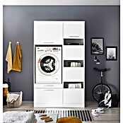 Respekta Waschmaschinenschrank Clara (L x B: 67,6 x 117,4 cm, Weiß, Mit Waschmaschinenschrank & Wäscheschrank) | BAUHAUS
