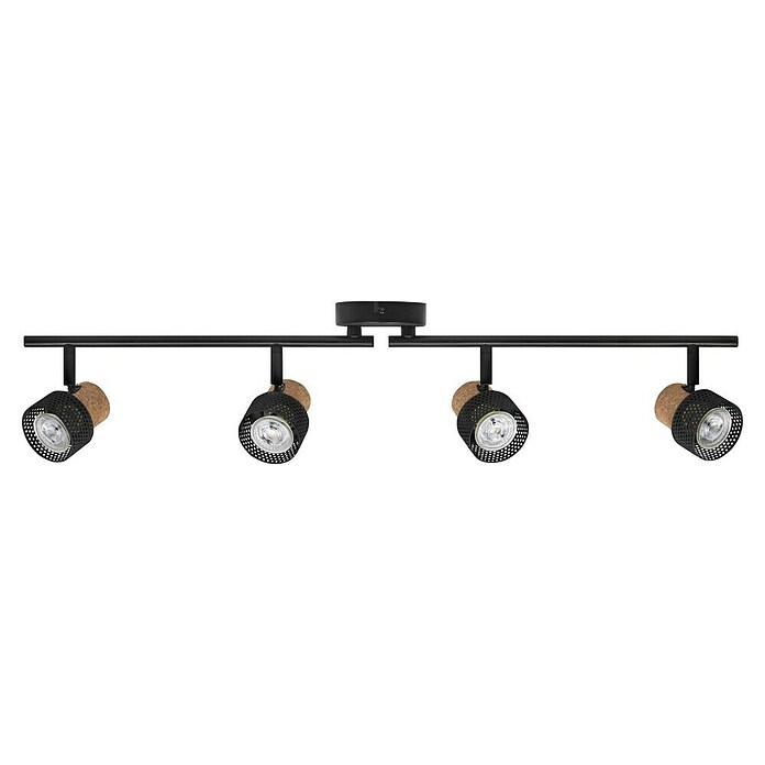 Osram Foco de pared Cork (13,6 W, L x An x Al: 81,3 x 10 x 14,5 cm, Negro, GU10, 4 ud.) | BAUHAUS