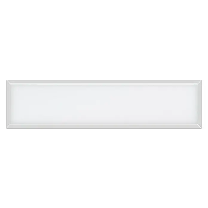 Osram LED-Panel Planon Plus - L x B x H: 119,5 x 29,5 x 5 cm, Weiß, Warmweiß - Flache LED-Panel-Leuchte mit silberfarbenem Rahmen für eine moderne und energieeffiziente Beleuchtung in Innenräumen.