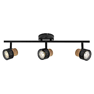 Osram Foco de pared Cork (10,2 W, L x An x Al: 57,7 x 10 x 13,6 cm, Negro, GU10, 3 ud.)