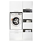 Respekta Waschmaschinenschrank Clara (L x B: 67,6 x 117,4 cm, Weiß, Mit Waschmaschinenschrank & Wäscheschrank) | BAUHAUS
