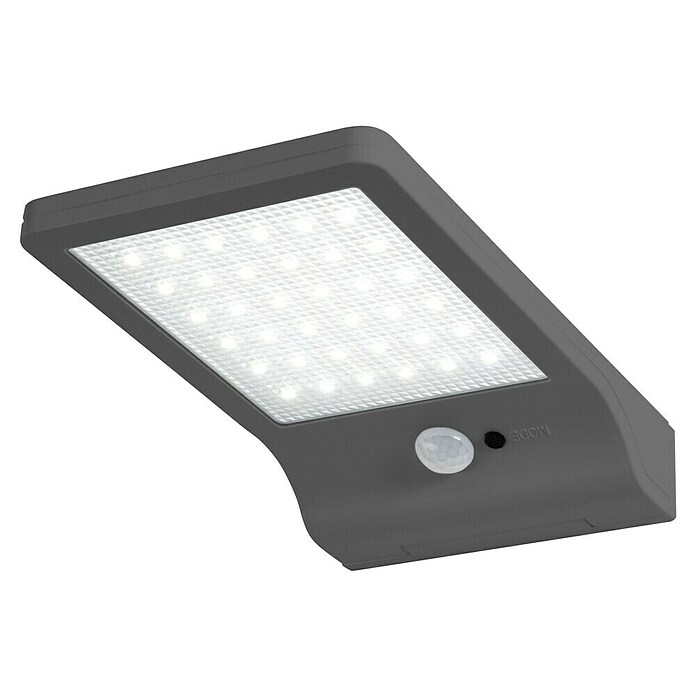Osram Solarna zunanja stenska svetilka Basic  (3 W, Do x Š x V: 19,2 x 11 x 3 cm, Srebrna, IP44, 320 lm) | Solarne svetilke | Zunanja svetila | Elektro in svetila | Izdelki | BAUHAUS