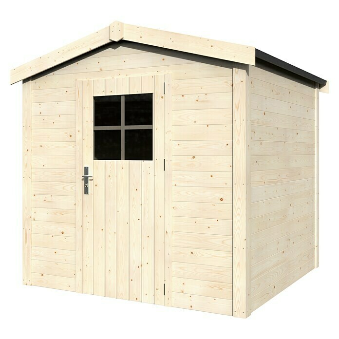 Caseta de madera Tiseo (L x An: 216 x 214 cm, Espesor de pared: 19 mm)