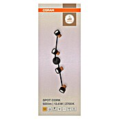 Osram Foco de pared Cork (13,6 W, L x An x Al: 81,3 x 10 x 14,5 cm, Negro, GU10, 4 ud.) | BAUHAUS