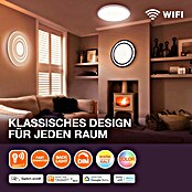 Osram Smart+ LED-Panel rund Ultra Slim (Ø x H: 40 x 2,7 cm, Schwarz, Neutralweiß) | BAUHAUS