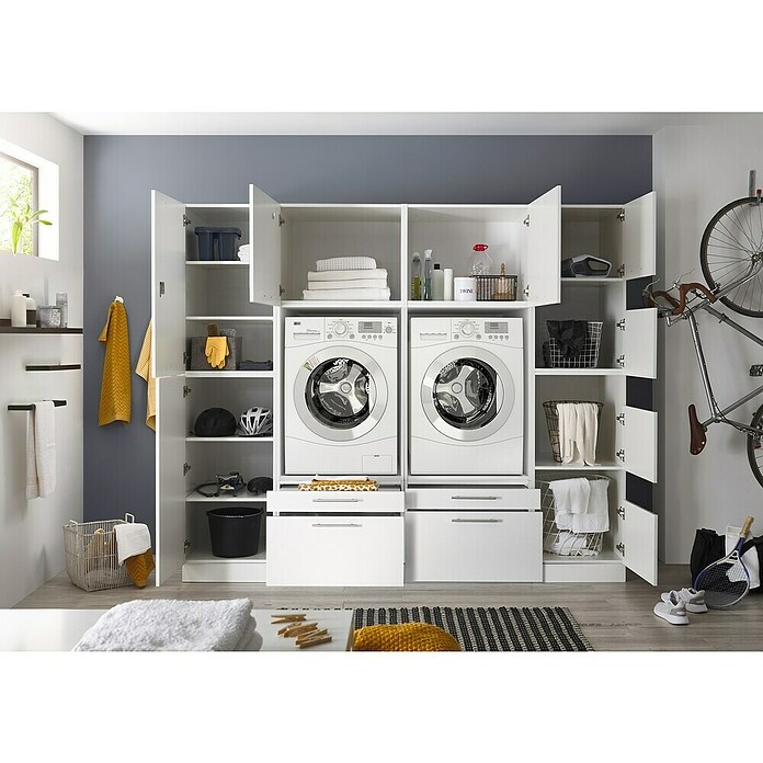 Respekta Wasmachinekast (l x b: 67,6 x 234,8 cm, Wit) | BAUHAUS