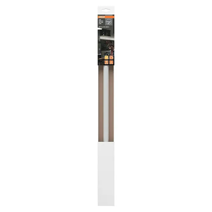 Osram LED-Lichtleiste Switch Batten - L x B x H: 57,3 x 2,2 x 3 cm, Lichtfarbe: Warmweiß, 8 W - OSRAM LED-Leuchte mit Schalter, 0.6M, ideal für funktionale Beleuchtung. Energiesparend, langlebig und einfach zu installieren.