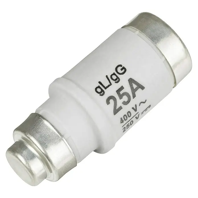 Siemens Neozed-Sicherung Sentron 5SE2325 - 25 A, 400 V, Größe: D02, 10 Stk. - Eine gL/gG 25A Sicherung, die für 400V~ und 250V~ ausgelegt ist. Ideal für den Schutz von elektrischen Anlagen vor Überlastung und Kurzschlüssen.