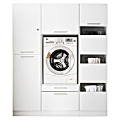 Respekta Waschmaschinenschrank Clara (L x B: 67,6 x 167,4 cm, Weiß, Mit Waschmaschinenschrank, Wäscheschrank & Hochschrank) | BAUHAUS