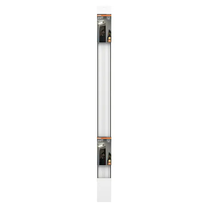 Osram Lámpara fluorescente LED Power Batten - L x An x Al: 120 x 8,2 x 4,8 cm, Color de luz: Blanco cálido, 50 W, 220 V - 240 V - La imagen muestra un Osram LED Power Batten 1.2, destacando su diseño elegante e iluminación eficiente para diversas aplicaciones.